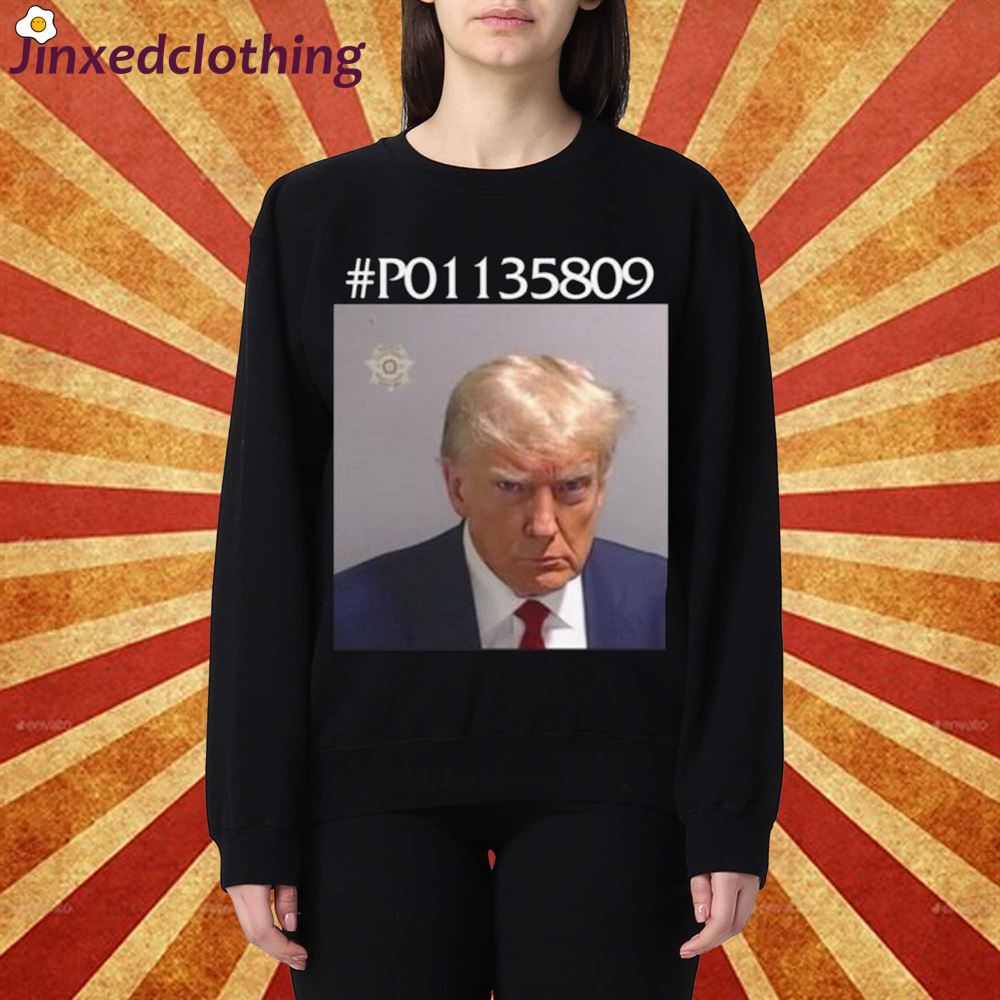 Trumps Mugshot T-shirt Trump T-shirt Hoodie For Adults Kids Donald Trump Mug Shot T-shirt 